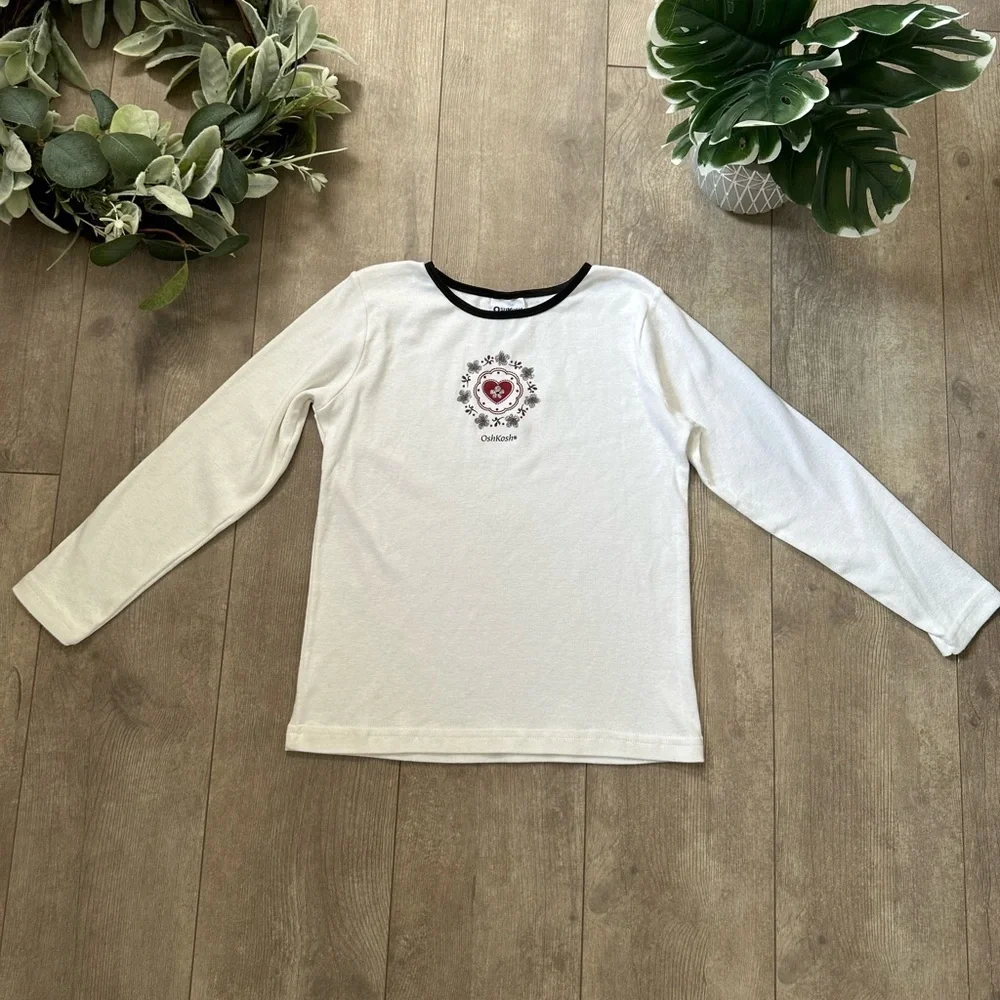Vintage 90s/Y2K NEW OshKosh B'gosh Girl’s Graphic Long Sleeve Shirt